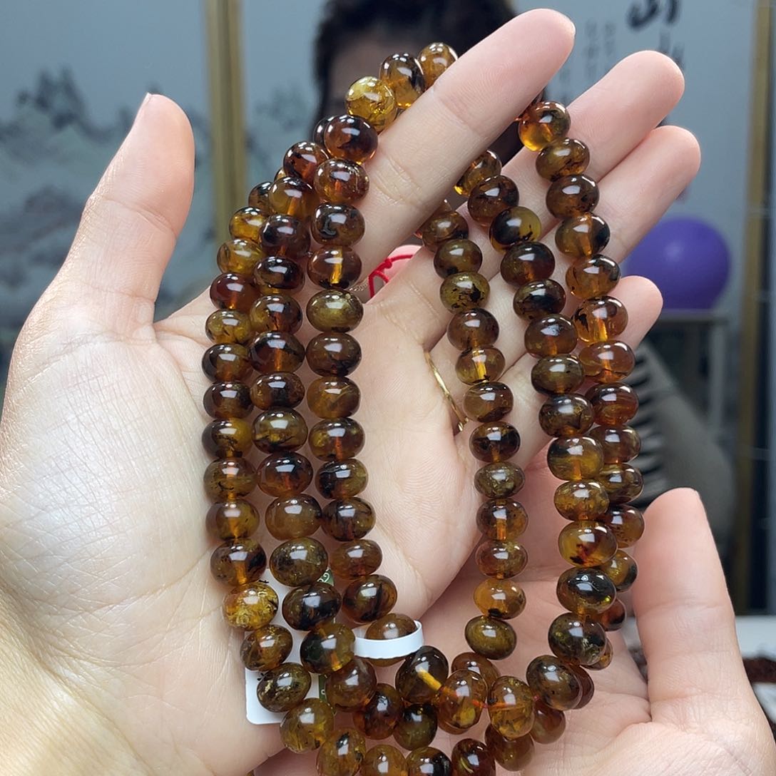 琥珀裸石未镶嵌9橘蜜108