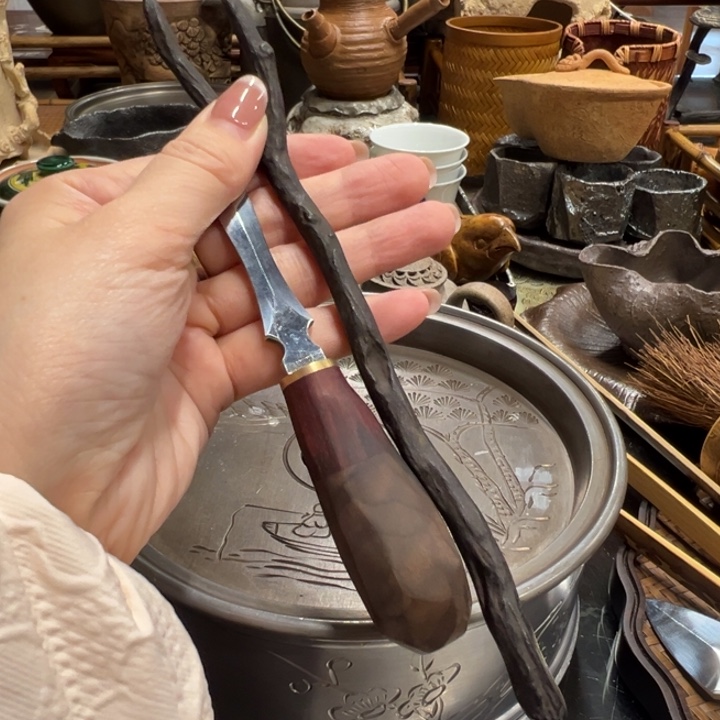 戏***爪茶刀铁壶叉茶器茶器