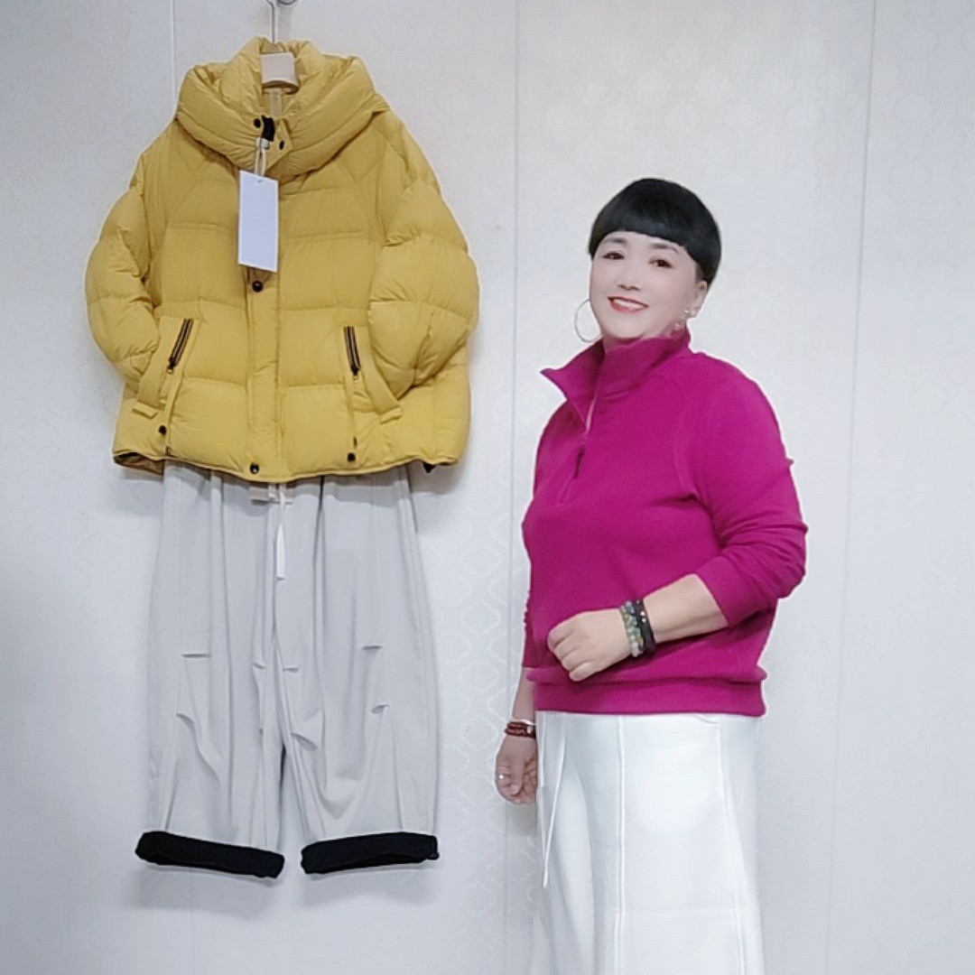 【爱尚布衣】韩版上衣显瘦气质长袖加厚领口拉链