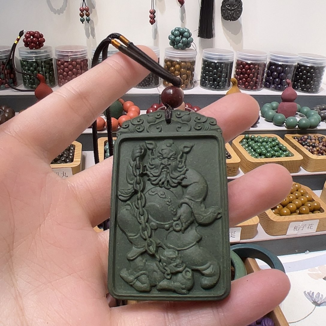 泥塑三味正气钟小馗牌牌