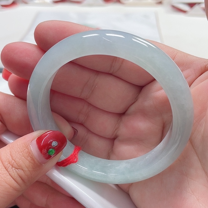 翡翠手镯未镶嵌缅甸翡翠手镯58圈