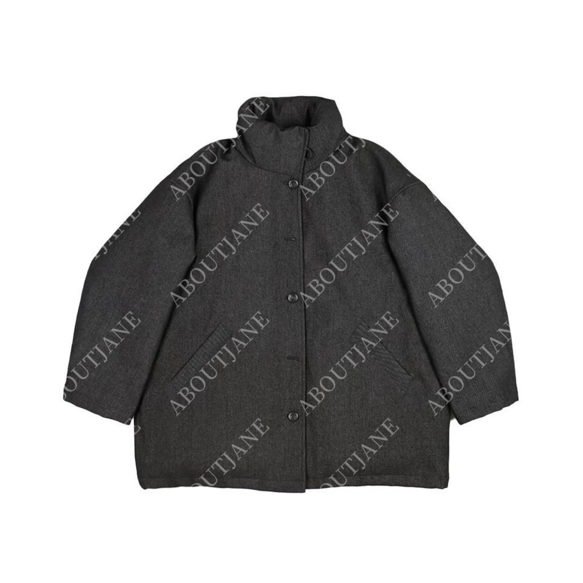 糕糕|量感锁温工装立领白鸭羽绒服