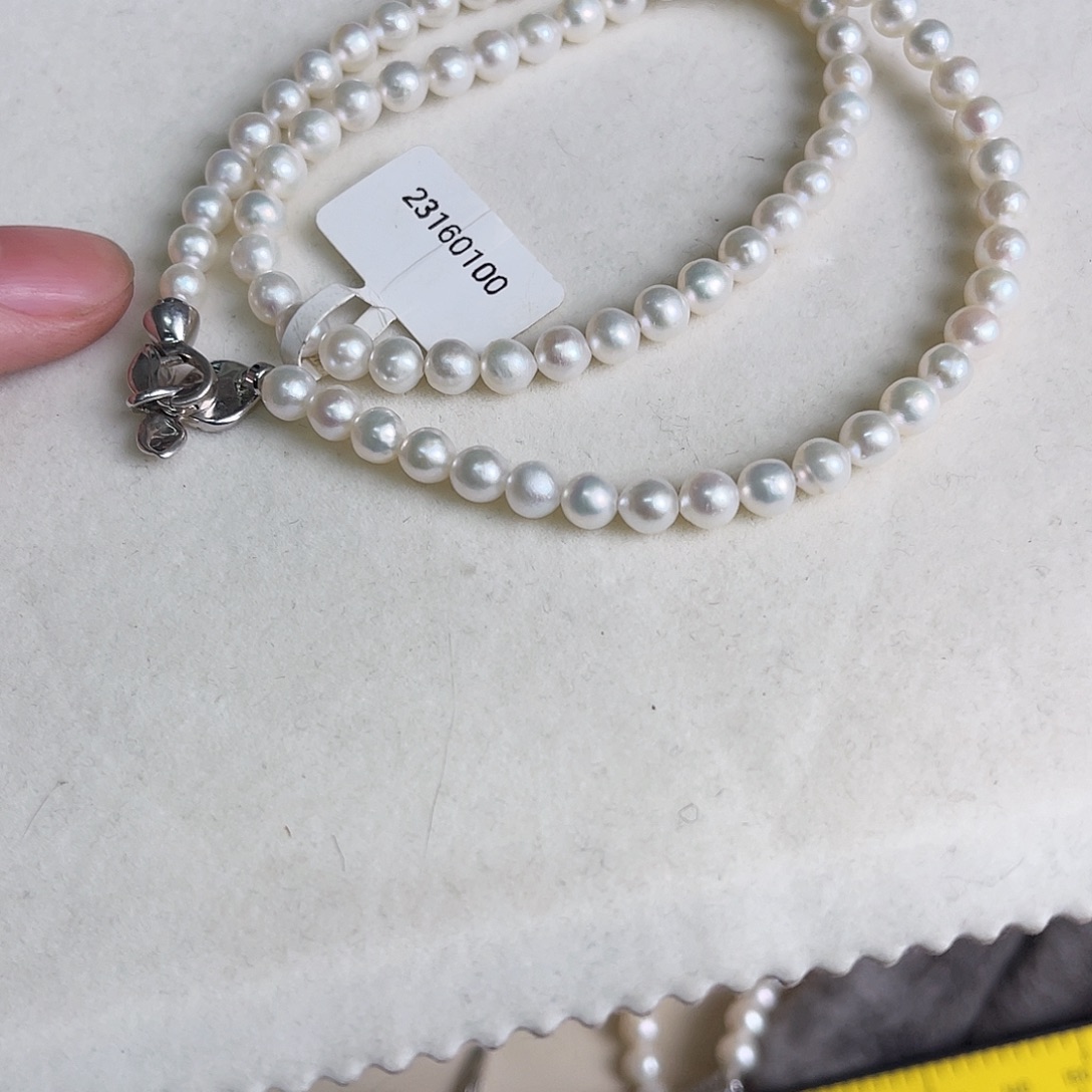 天然珍珠淡水珍珠银S925镶嵌