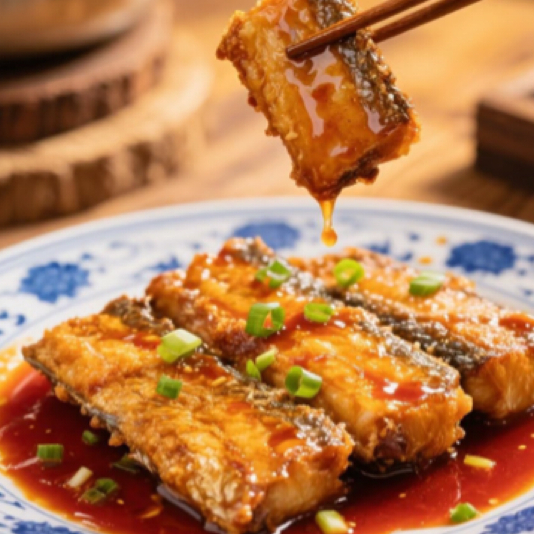 特色红烧带鱼一份