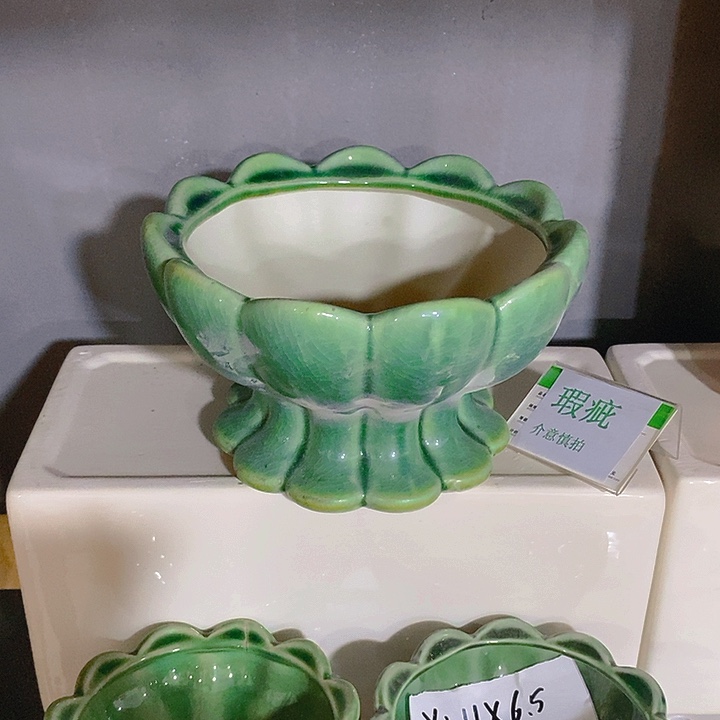 摆件多肉瑕疵盆有孔