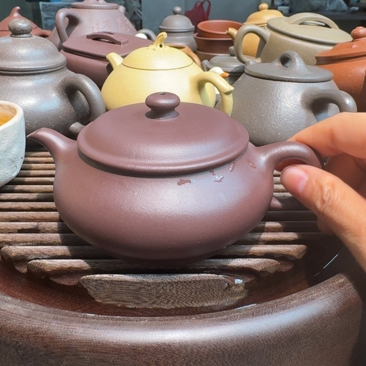 紫砂茶案紫泥无添加180cc明炉