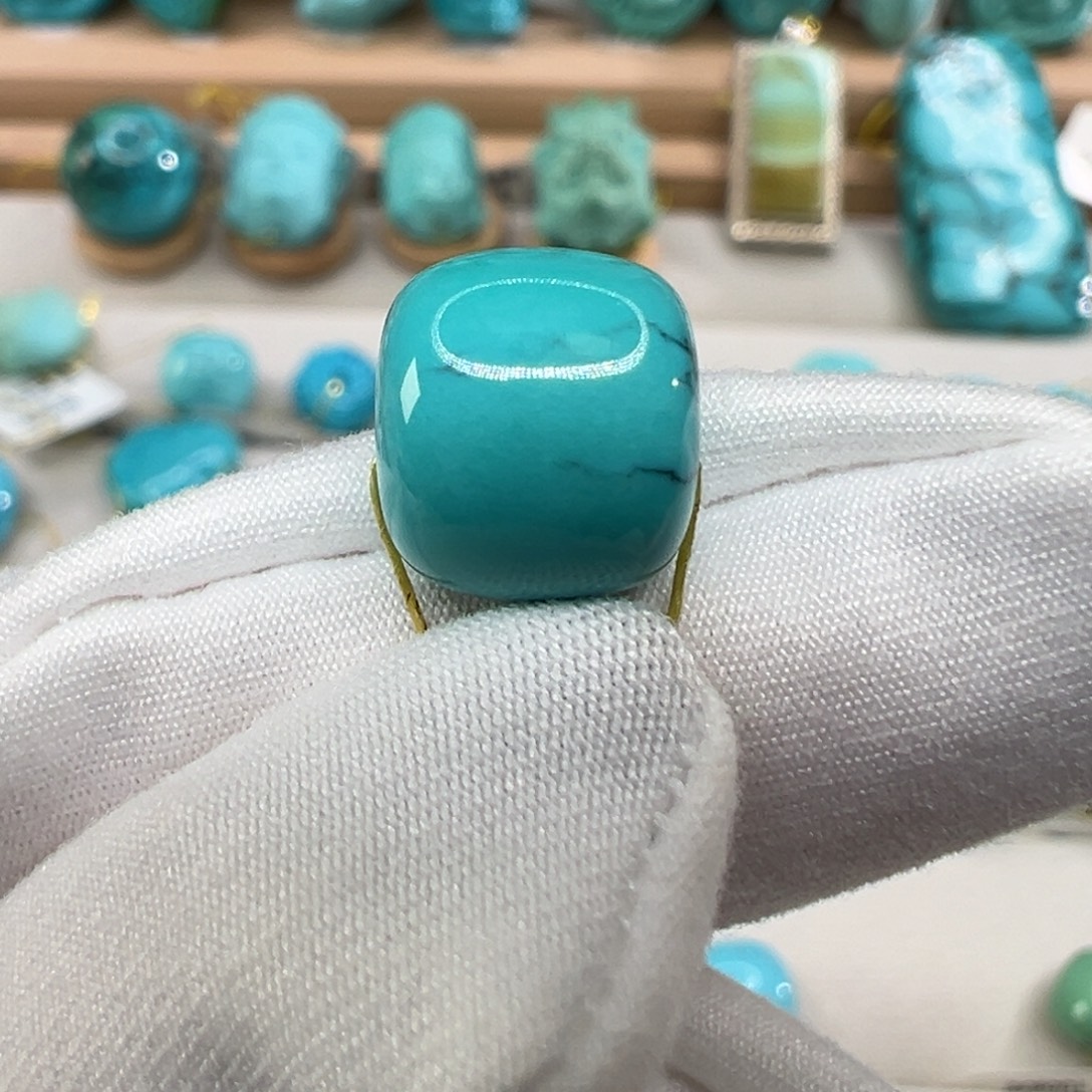 绿松石未镶嵌配饰直径10