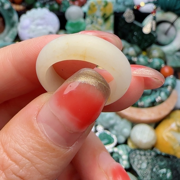 翡翠戒圈未镶嵌天然A货53