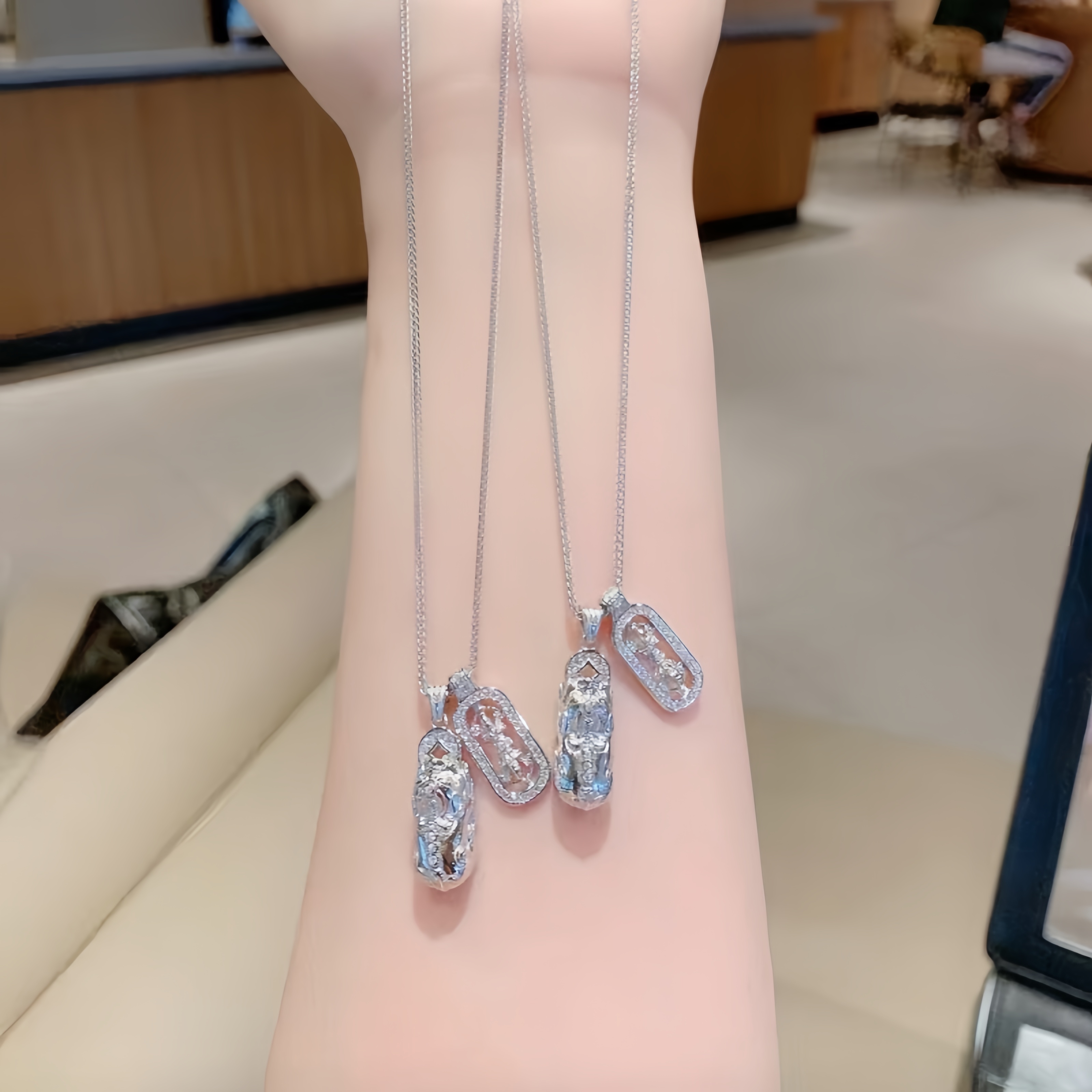 【828】设计百搭轻奢平安杵貔貅项链简约气质小众素链