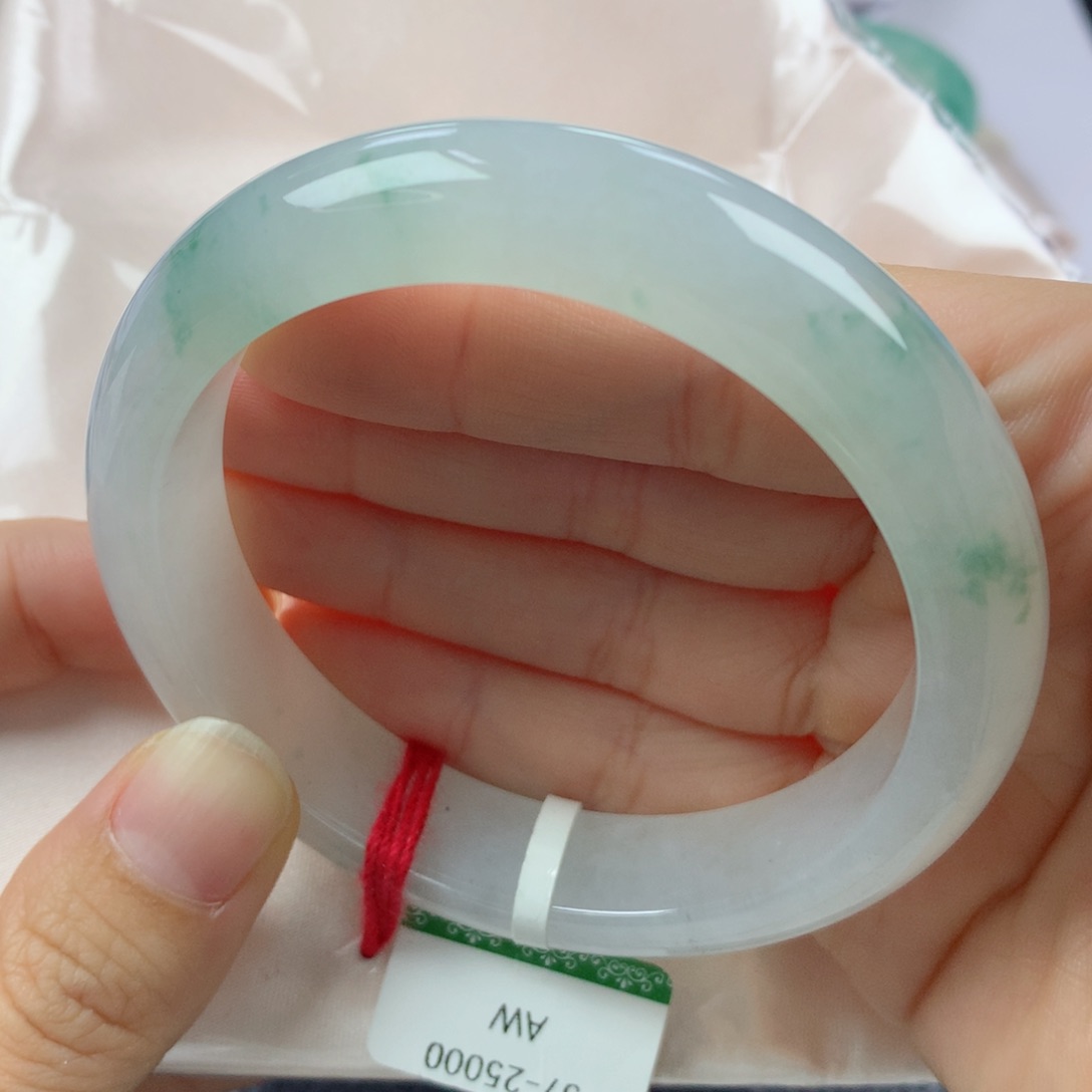 未镶嵌手镯翡翠缅甸天然翡翠A货57.5正