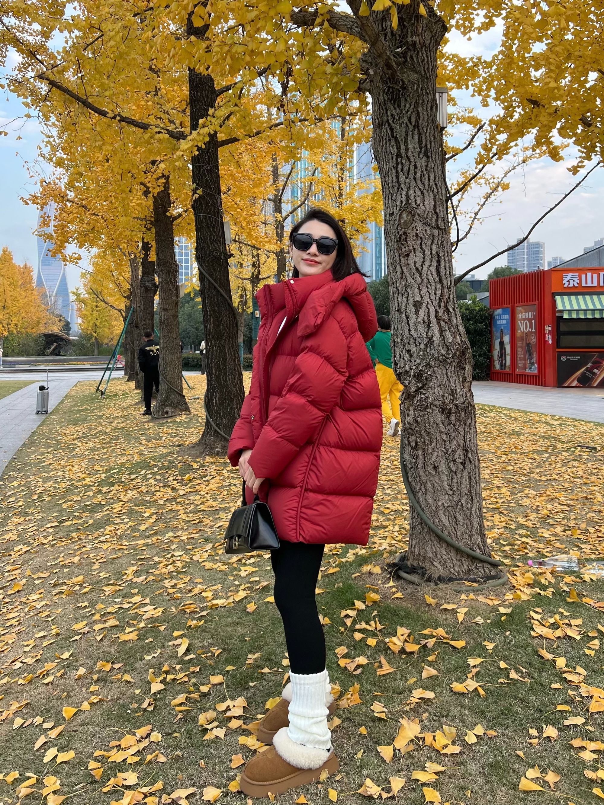 【程程】8007零下30°极寒泡芙95白鹅绒女时尚百搭连帽中长款