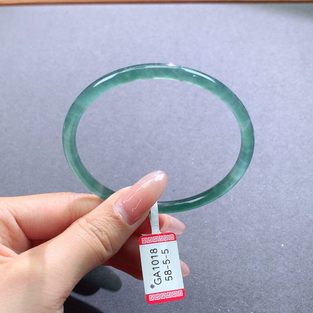 翡翠手镯未镶嵌天然翡翠叮当镯美人镯