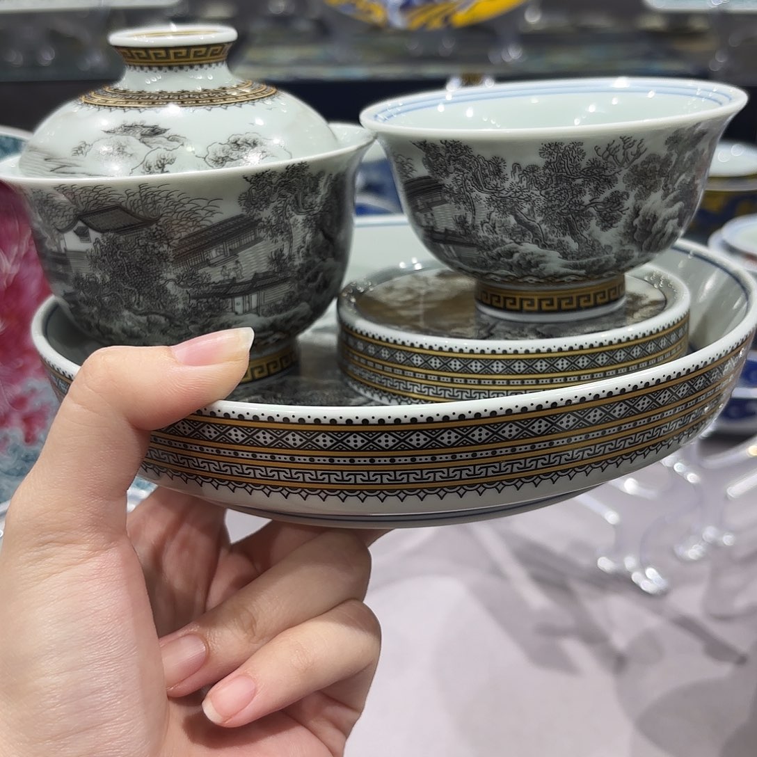 瓷片景德镇瓷器艺术半手