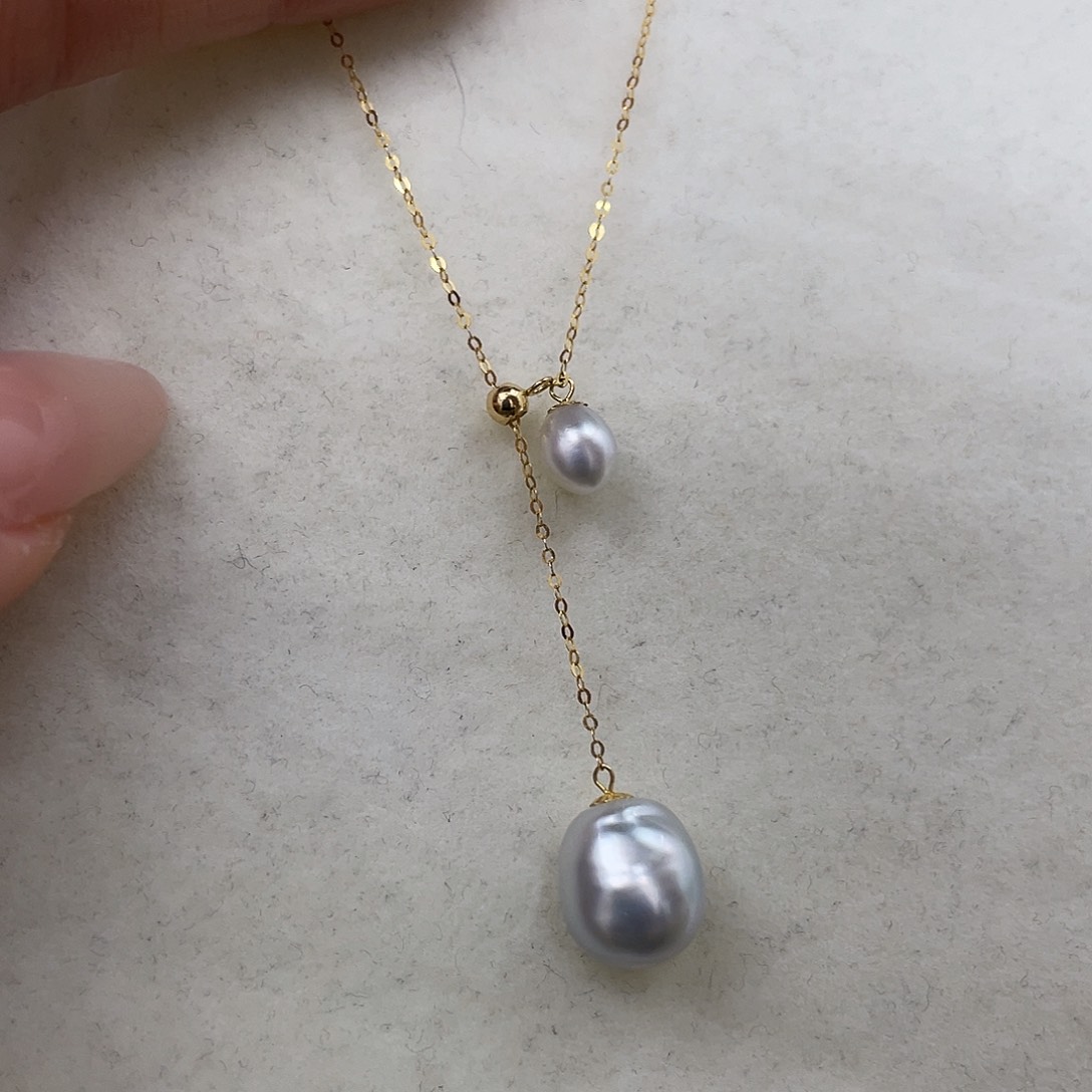 海水珍珠颈饰18K金镶嵌