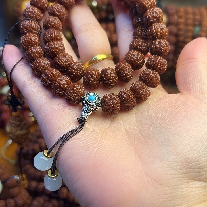 贝***物菩提籽类双圈手持精品手串
