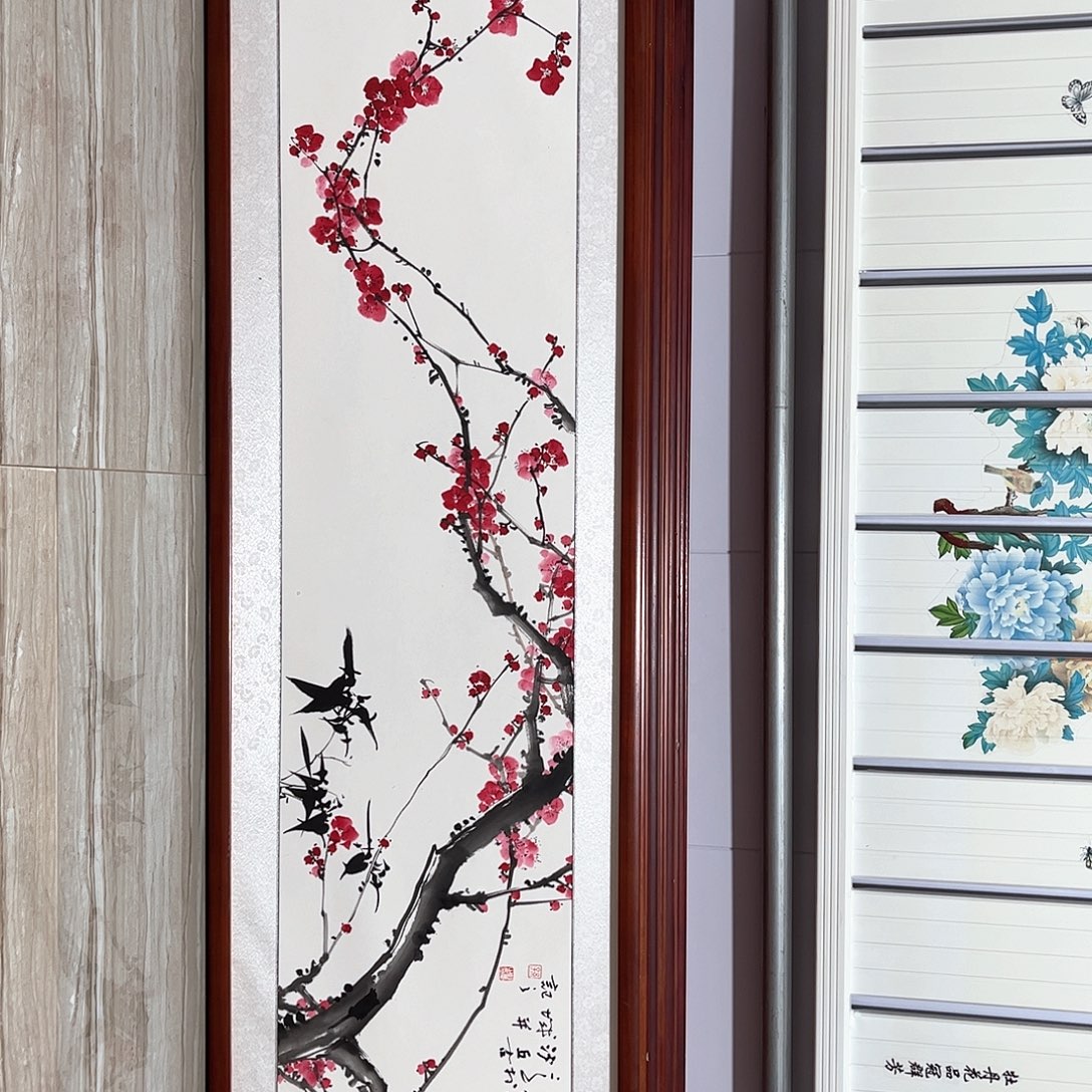 国画书画作品带框163×48