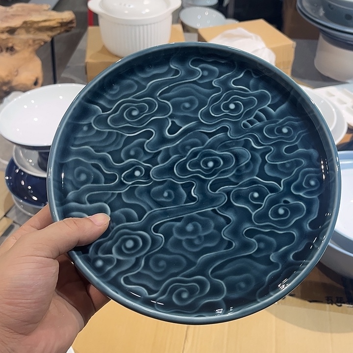 8寸高级壶茶盘陶瓷的