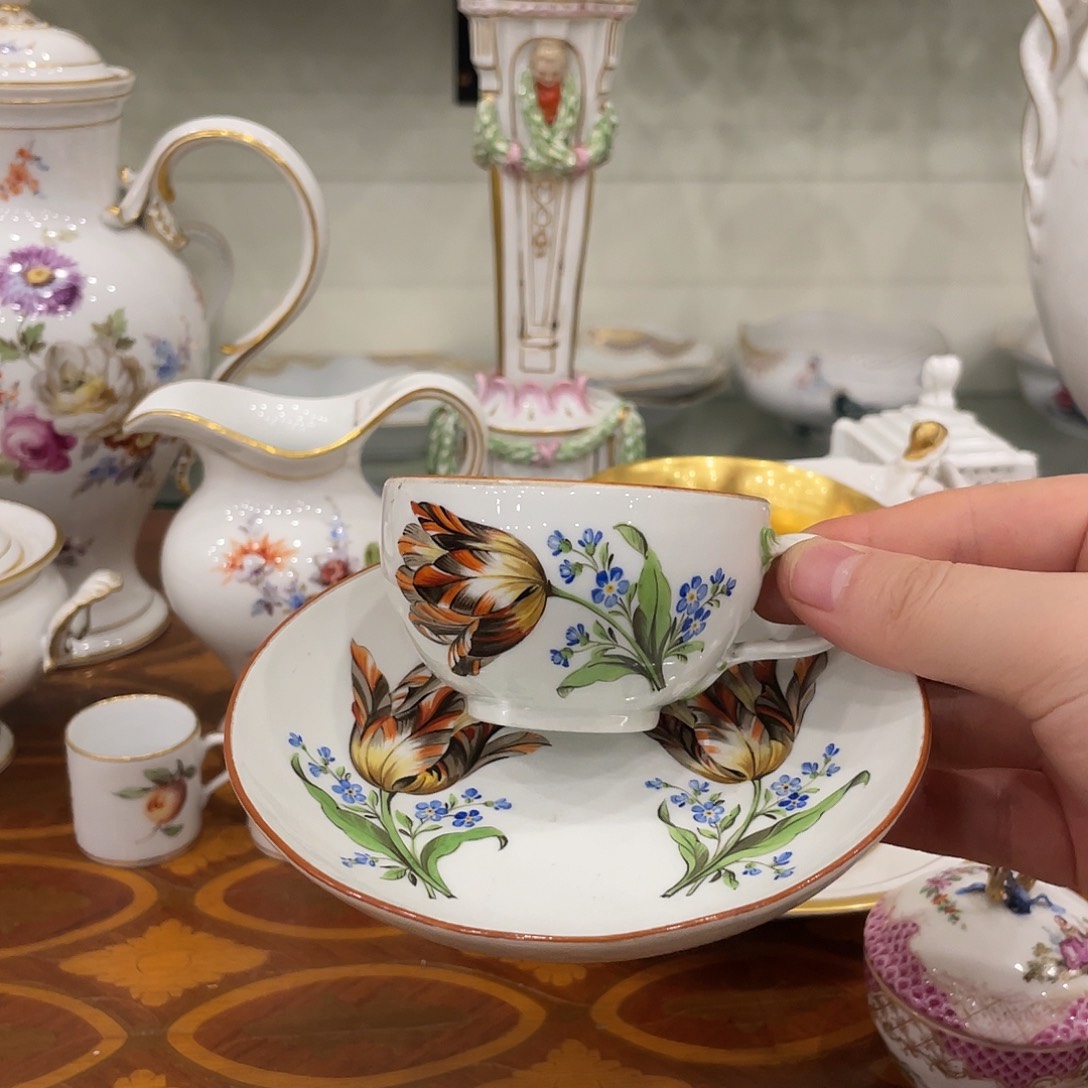 摆件中古一等双面郁金香