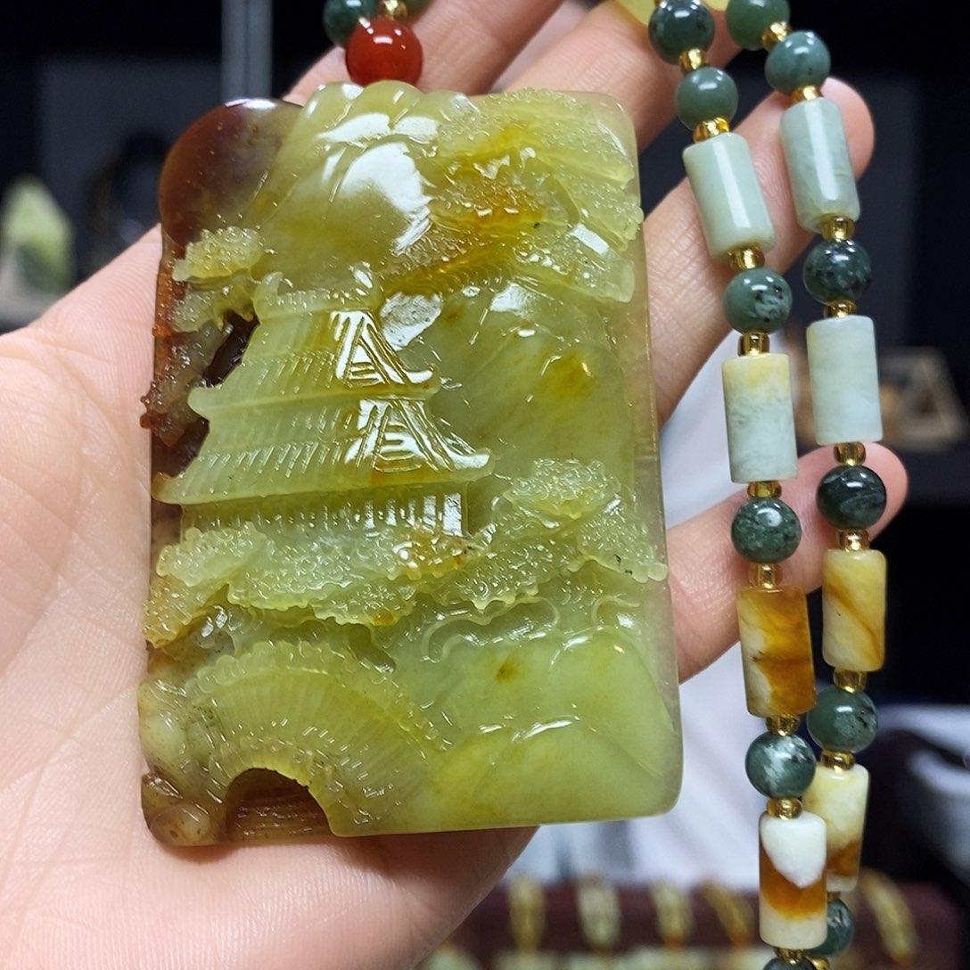 岫玉挂件吊坠未镶嵌