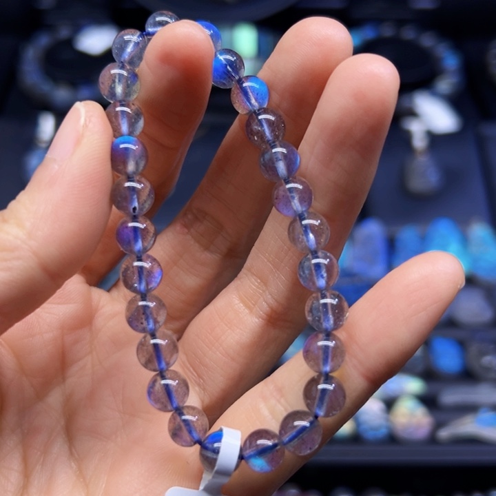 拉长石手串未镶嵌7左右