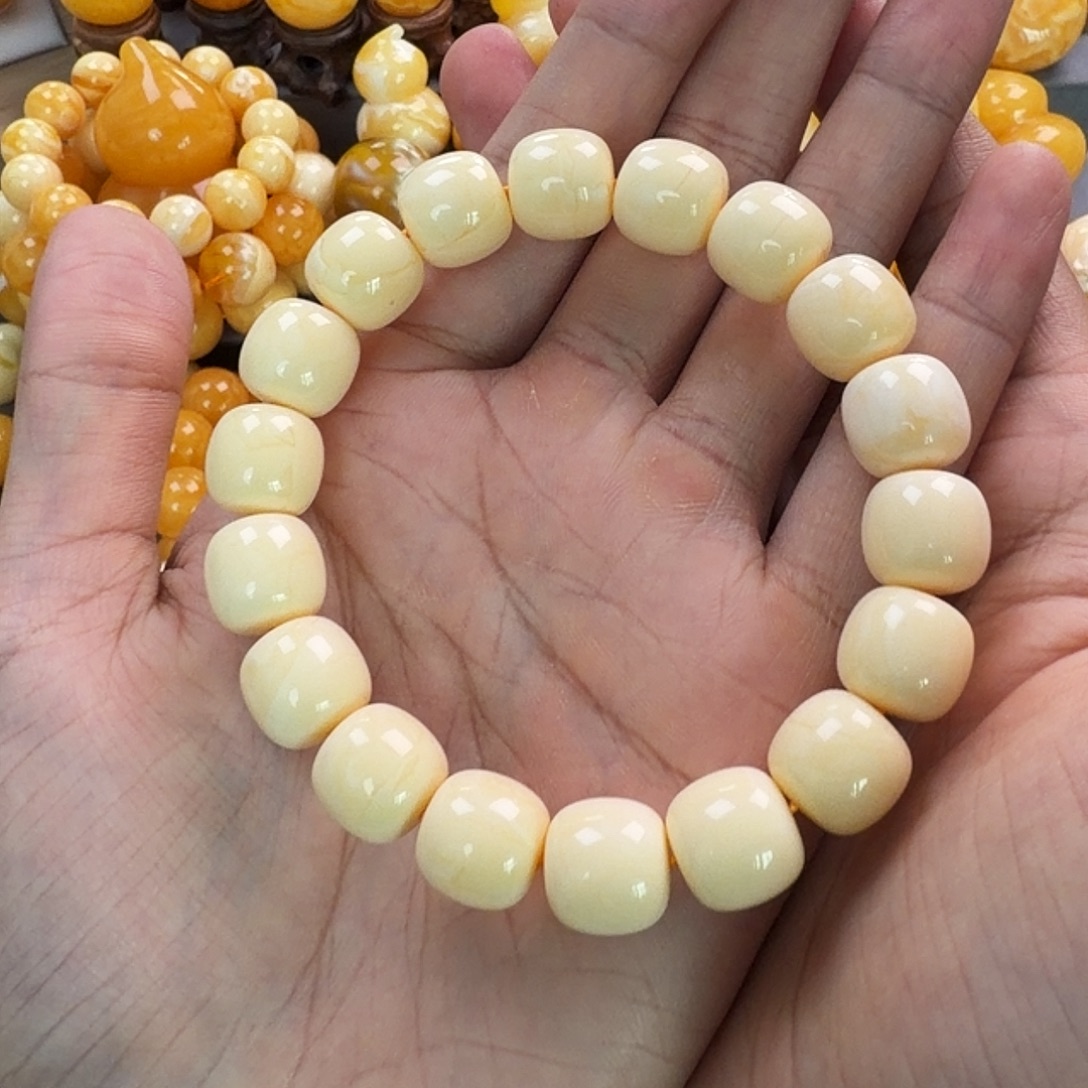 琥珀未镶嵌珠宝奇石13mm同料