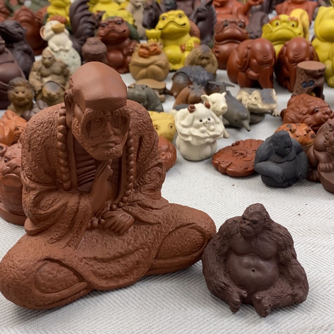 【闪购商品】紫砂茶宠邹紫砂达摩，金刚