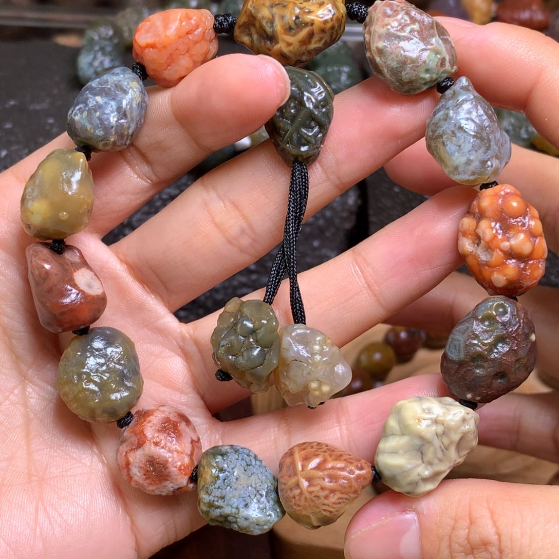 未镶嵌玛瑙/玉髓珠宝半成品