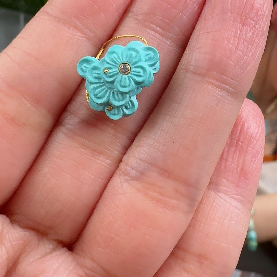 绿松石珠宝奇石未镶嵌