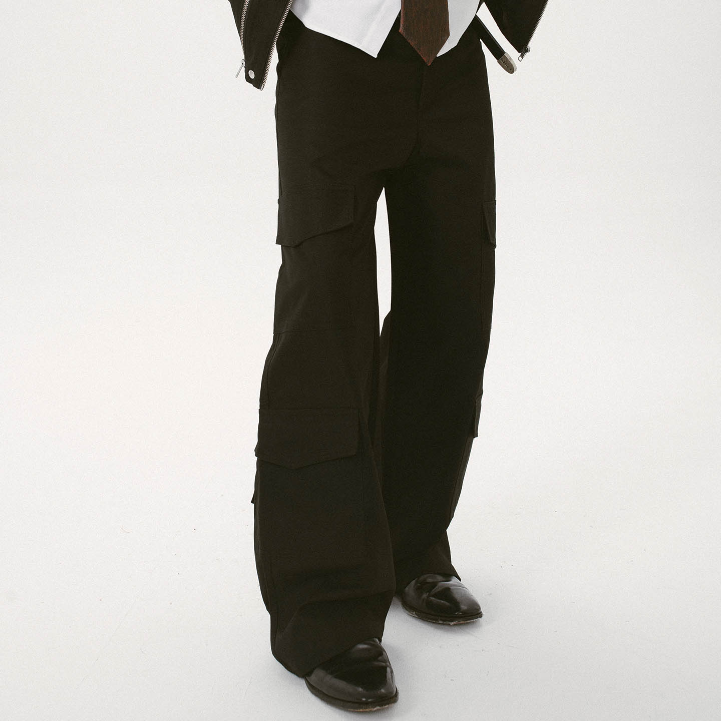 KetchupVintage多口袋个性小众潮流男女宽松直筒cleanfit工装裤