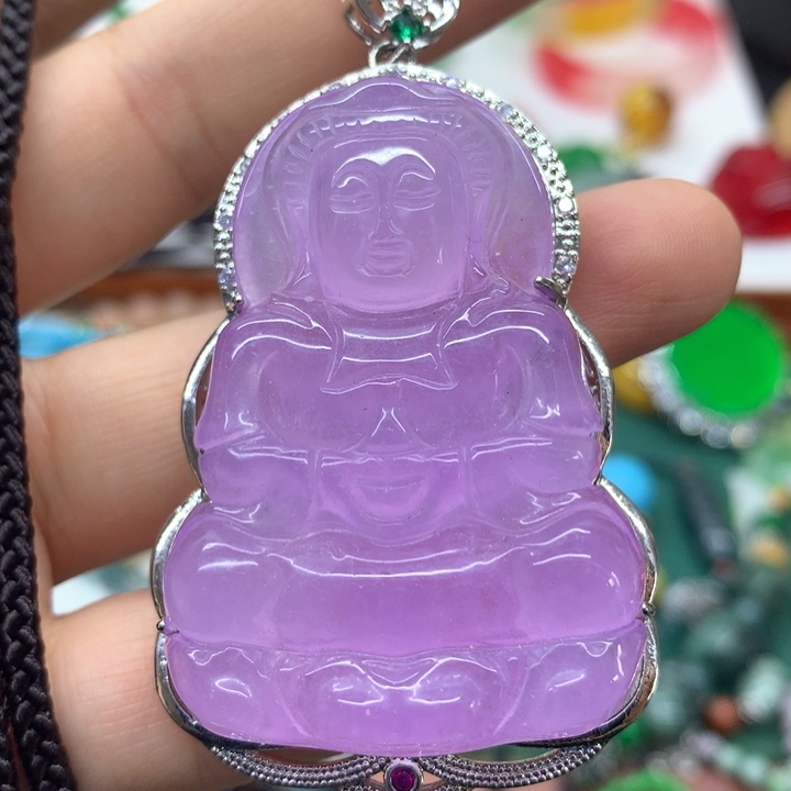 颈饰未镶嵌翡翠吊坠