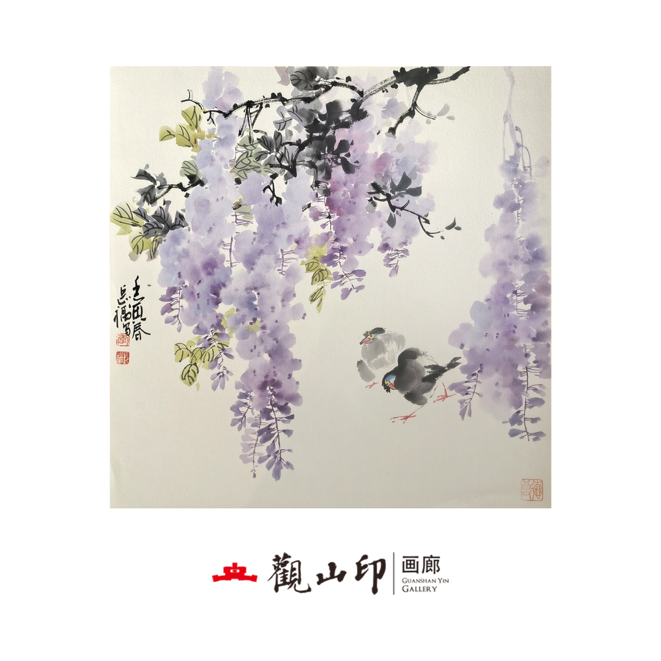 李长福-原创手绘国画50x50cm作品-9107