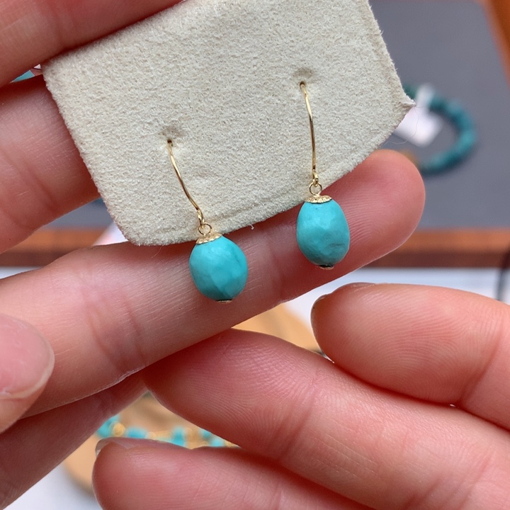 绿松石18K金镶嵌绿松石