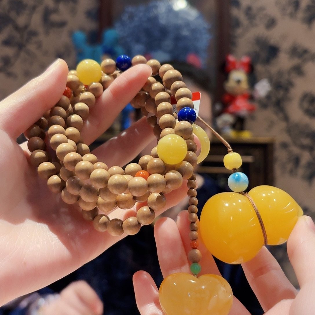 檀香木手串未镶嵌斜挎