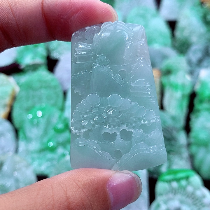 翡翠未镶嵌吊坠(不含链)