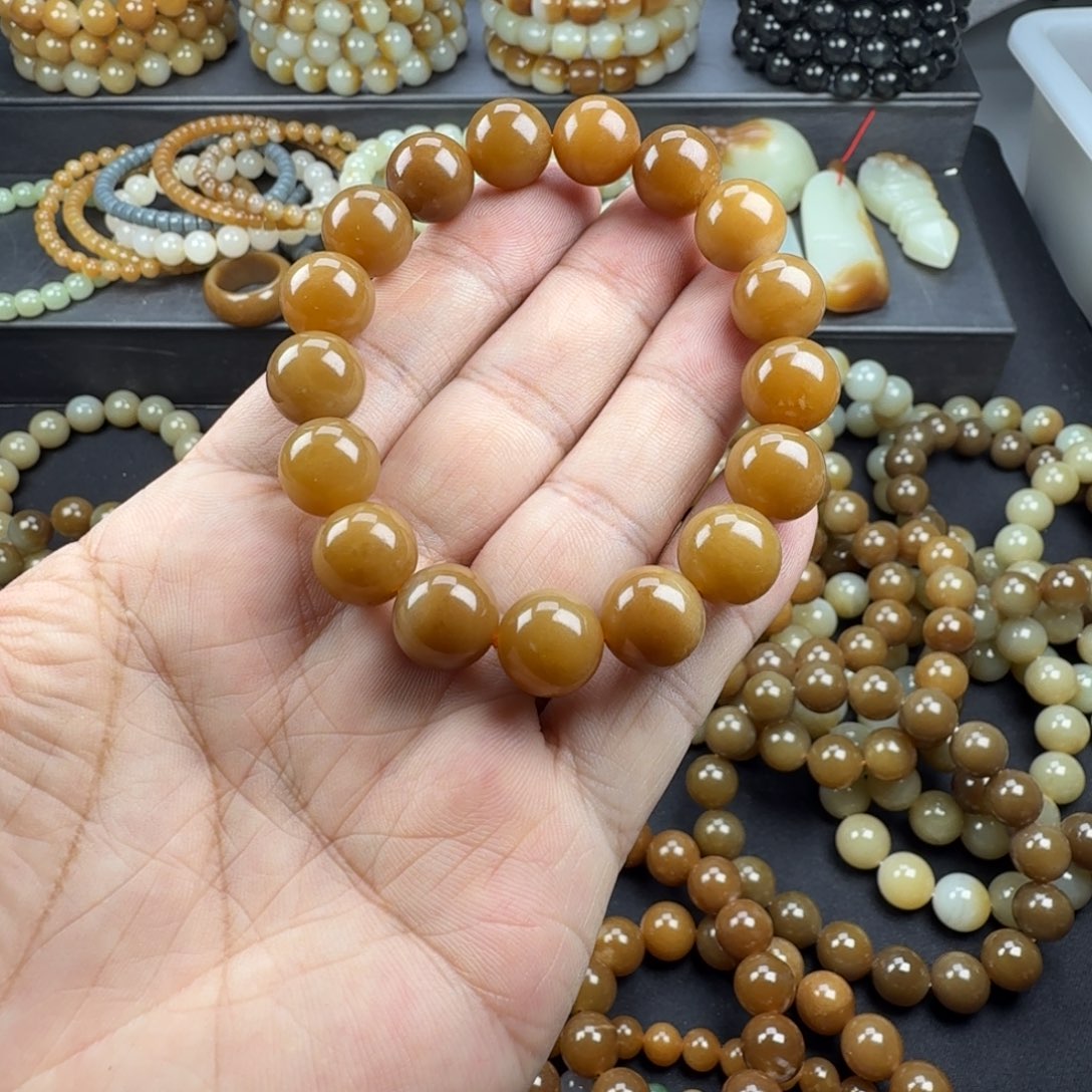 有***坏和田玉未镶嵌手链