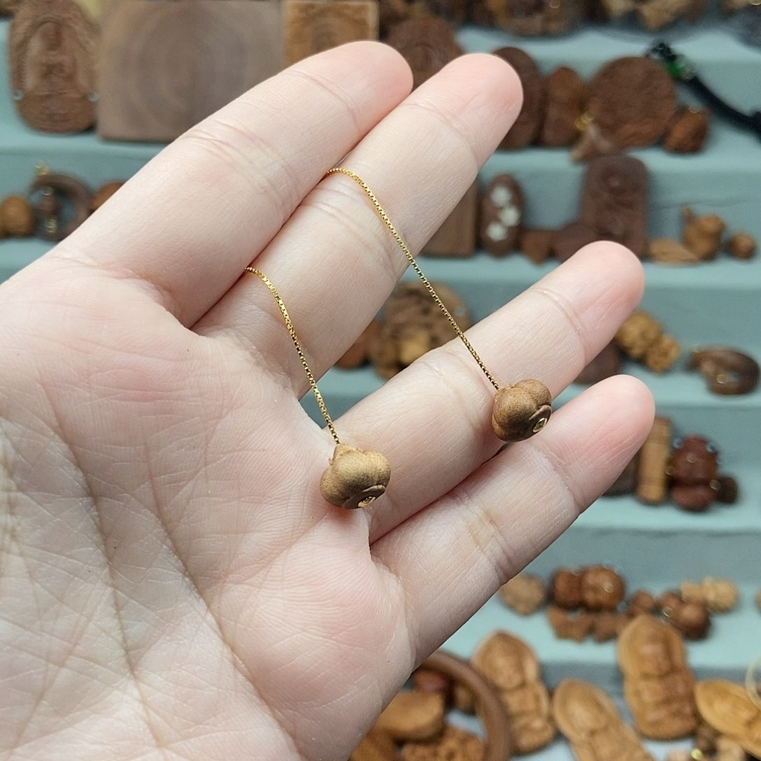 檀香木无事牌一对福利