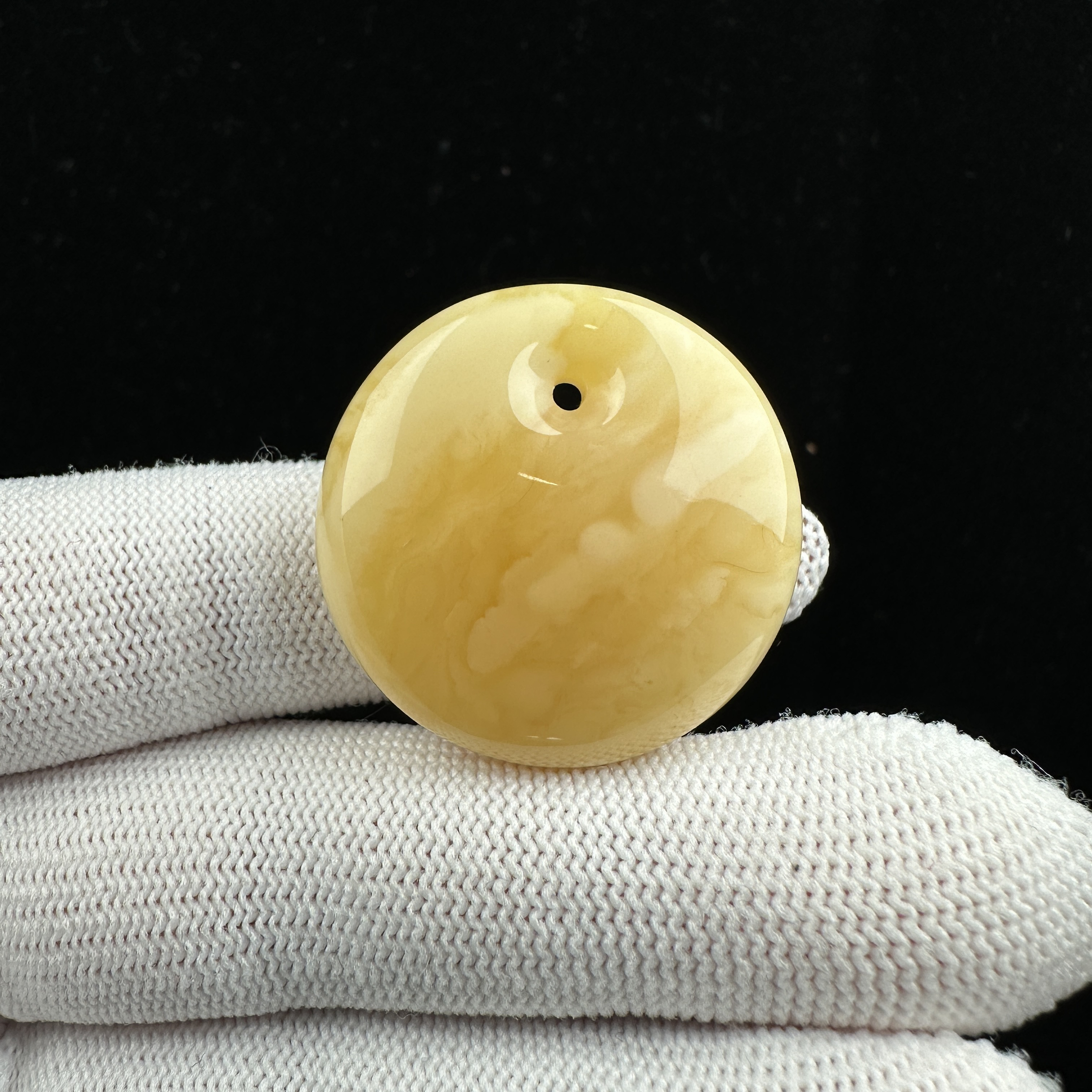 Y3521天然原矿蜜蜡 妖花公主扣 30*10mm抖音基地质检发货