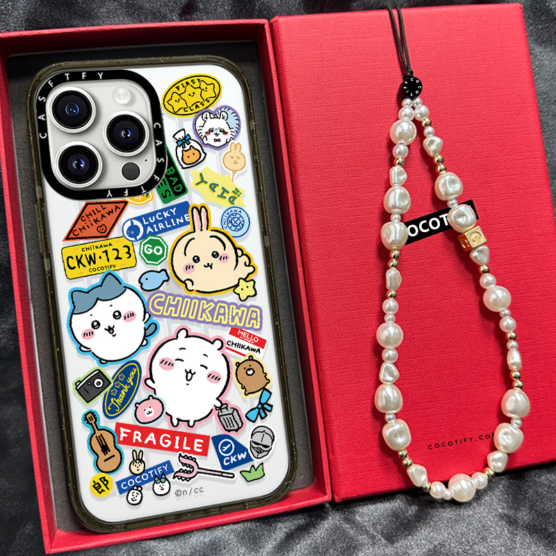 高版本CASE可爱吉伊卡哇贴纸iPhone苹果16手机壳12/14pro欧美15pl