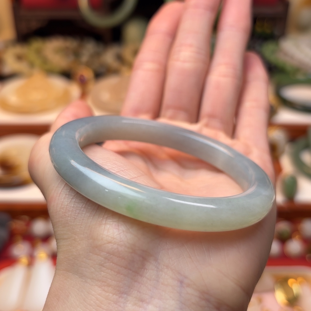 和田玉手镯未镶嵌55