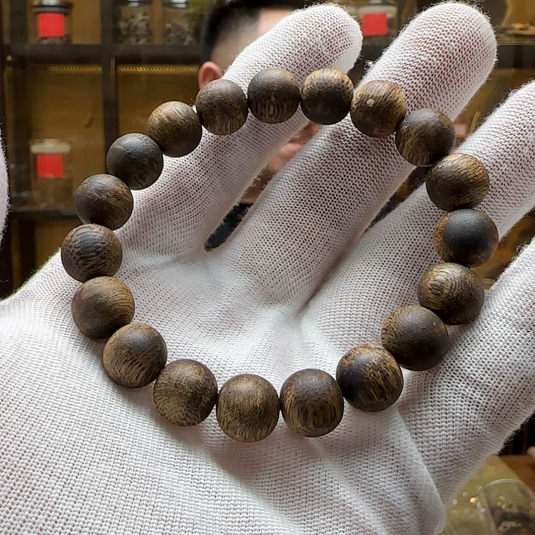 沉香手串国香棋楠老料念珠单圈1.1mm9.9g