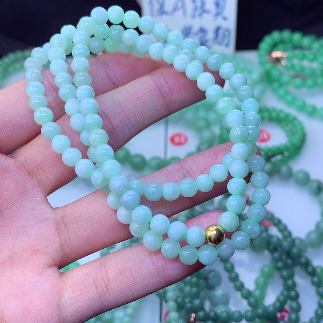 翡翠毛衣链未镶嵌