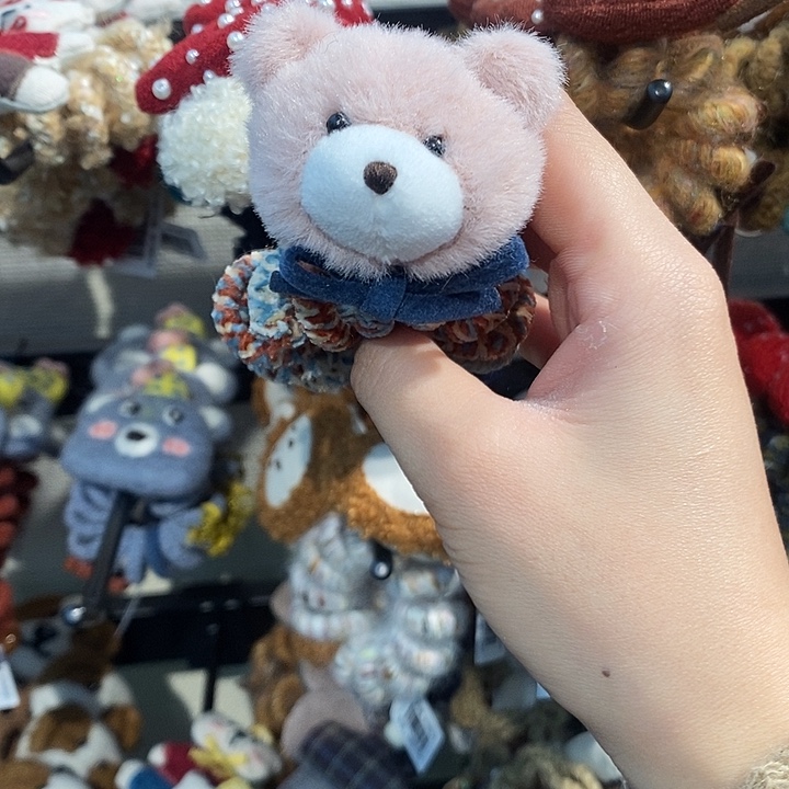 布艺铁合金小熊电话线