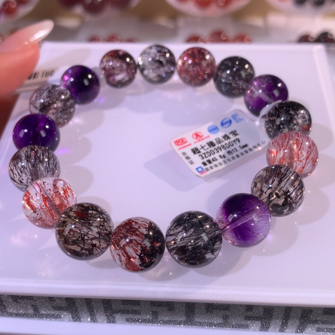 未镶嵌手链水晶骨干超七 12.5mm