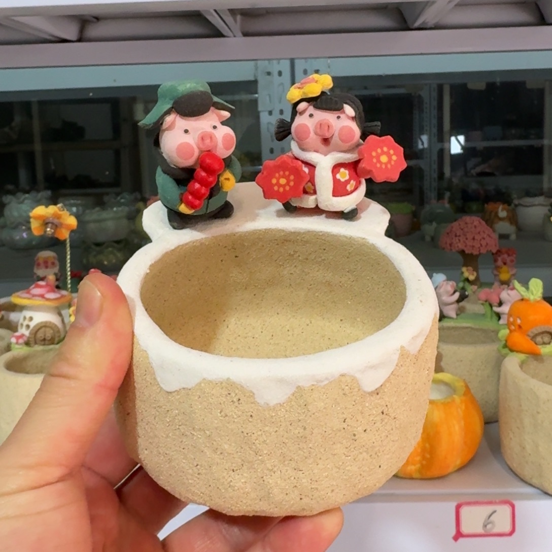 厂家直销手工花盆摆件