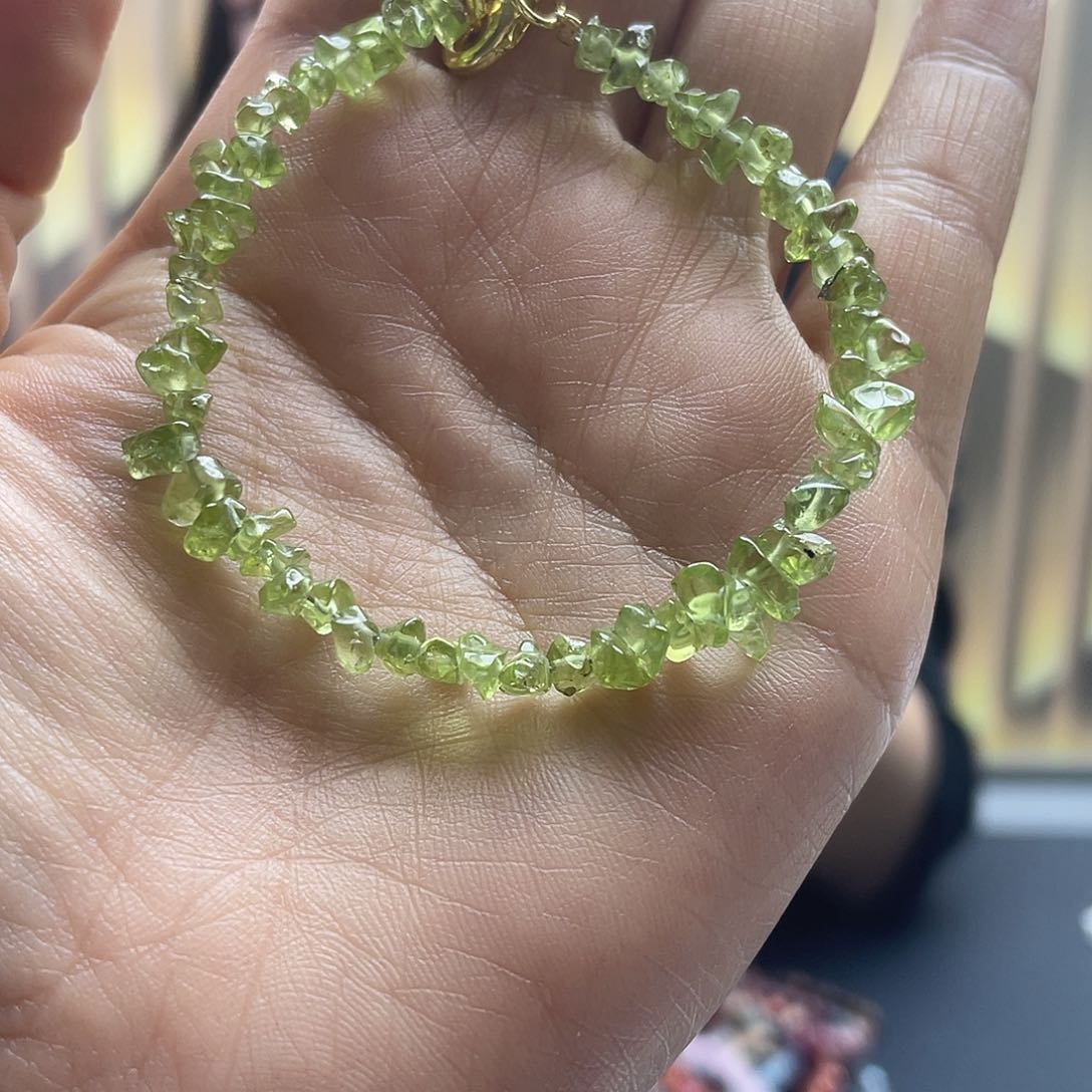 橄榄石手串未镶嵌