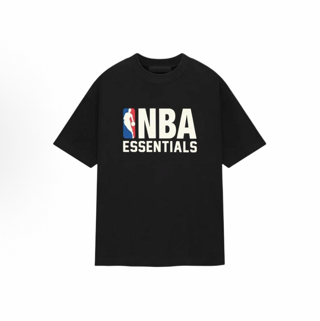 【FW24】NBA联名款Essentials NBA Tee橡胶印花图案落肩宽松短袖T恤