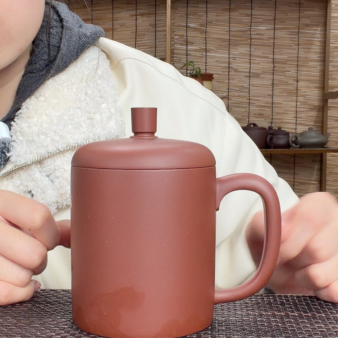 紫砂茶壶原矿底槽青包盖办公杯没礼盒400CC左右