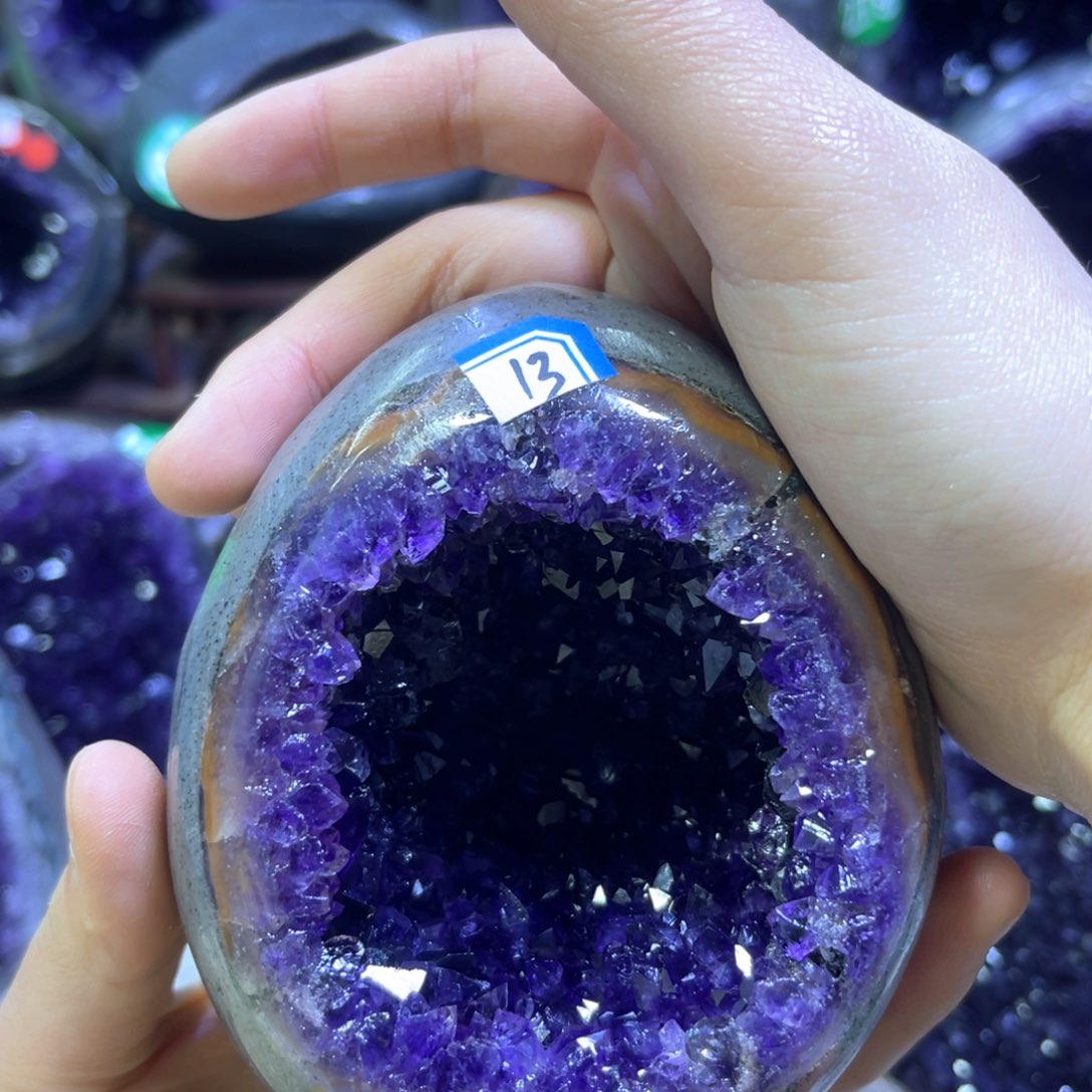 紫晶摆件未镶嵌紫水晶