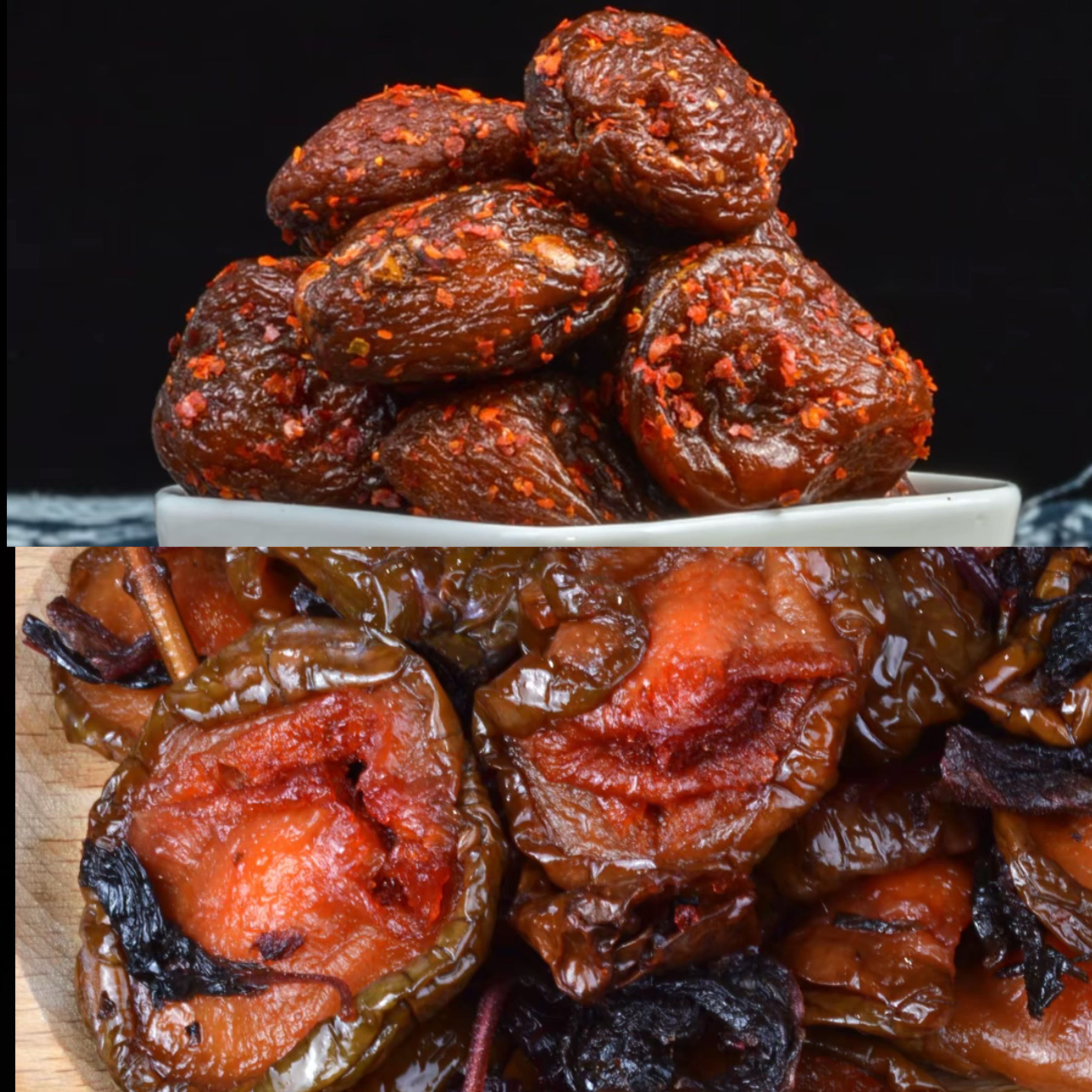 沙漠杏干250g+紫苏李干250g组合 湖南特产好吃零食茶点开胃即食