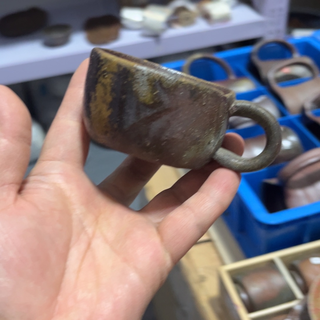 原田圭二备前茶杯茶盘